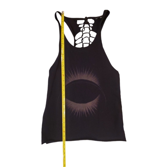 Truly Madly Deeply Women's Black Knotted Twist Eclipse Tank Top XS‎ - Picture 4 of 7
